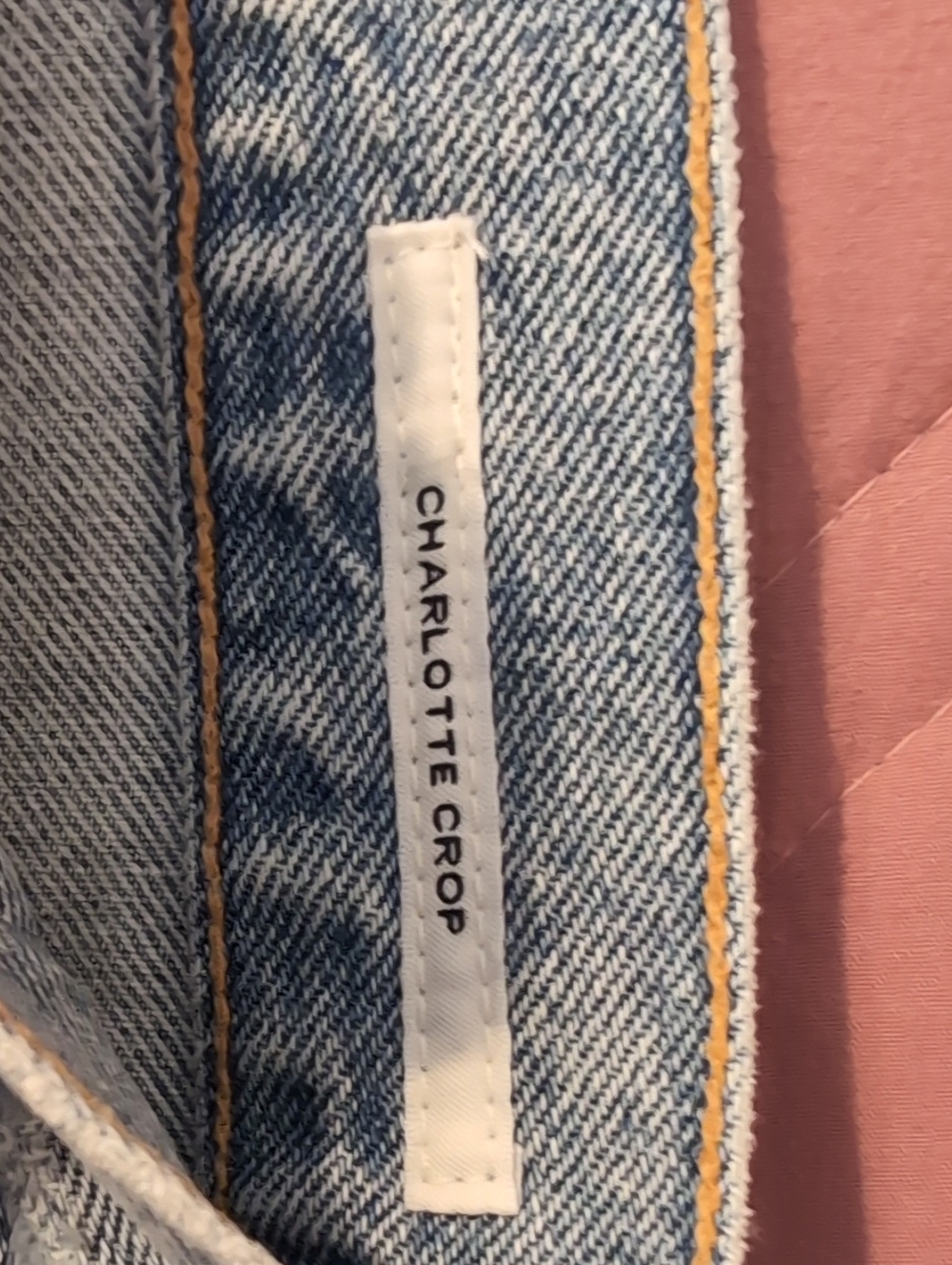 Citizens of Humanity Charlotte Crop High-Rise Straight Jeans โ Light Blue NWT - Picture 5 of 11